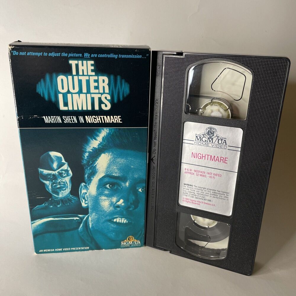 Outer Limits Nightmare (VHS, 1988 Release) Episode aired Dec 2 1963 Martin Sheen